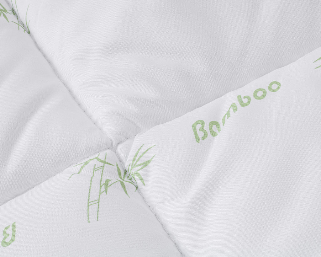 Dekbed polyester bamboe touch wit 200 x 200 cm, warmteklasse 2, holle vezelvulling, antiallergisch