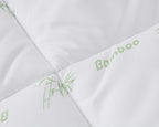 Dekbed polyester bamboe touch wit 200 x 200 cm, warmteklasse 2, holle vezelvulling, antiallergisch