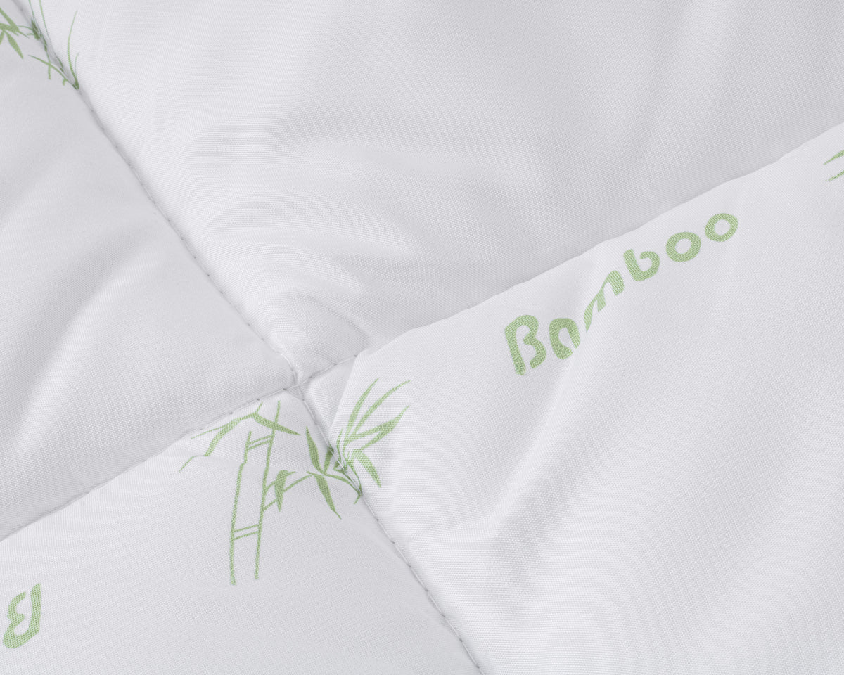 Dekbed polyester bamboe touch wit 200 x 200 cm, warmteklasse 2, holle vezelvulling, antiallergisch