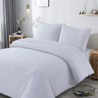 Dekbedovertrek katoen percale Bali wit 240 x 220 cm, met kussenslopen 60 x 70 cm
