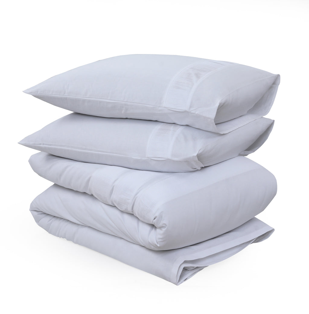 Dekbedovertrek katoen percale Bali wit 240 x 220 cm, met kussenslopen 60 x 70 cm