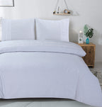 Dekbedovertrek katoen percale Bali wit 240 x 220 cm, met kussenslopen 60 x 70 cm