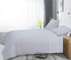 Dekbedovertrek katoen percale Bali wit 240 x 220 cm, met kussenslopen 60 x 70 cm