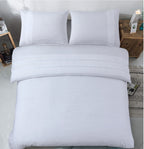 Dekbedovertrek katoen percale Bali wit 240 x 220 cm, met kussenslopen 60 x 70 cm