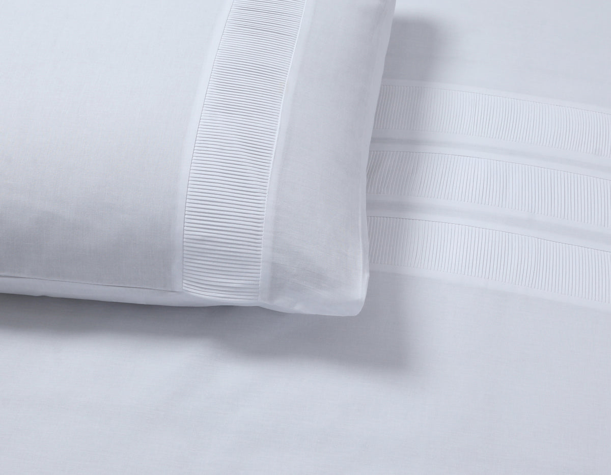 Dekbedovertrek katoen percale Bali wit 240 x 220 cm, met kussenslopen 60 x 70 cm