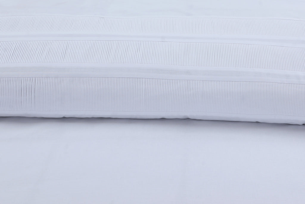 Dekbedovertrek katoen percale Bali wit 240 x 220 cm, met kussenslopen 60 x 70 cm