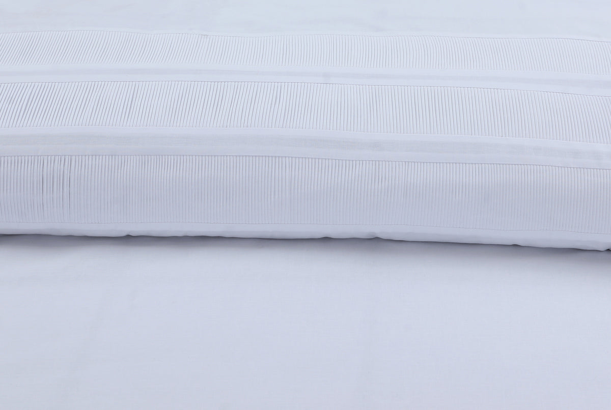 Dekbedovertrek katoen percale Bali wit 240 x 220 cm, met kussenslopen 60 x 70 cm