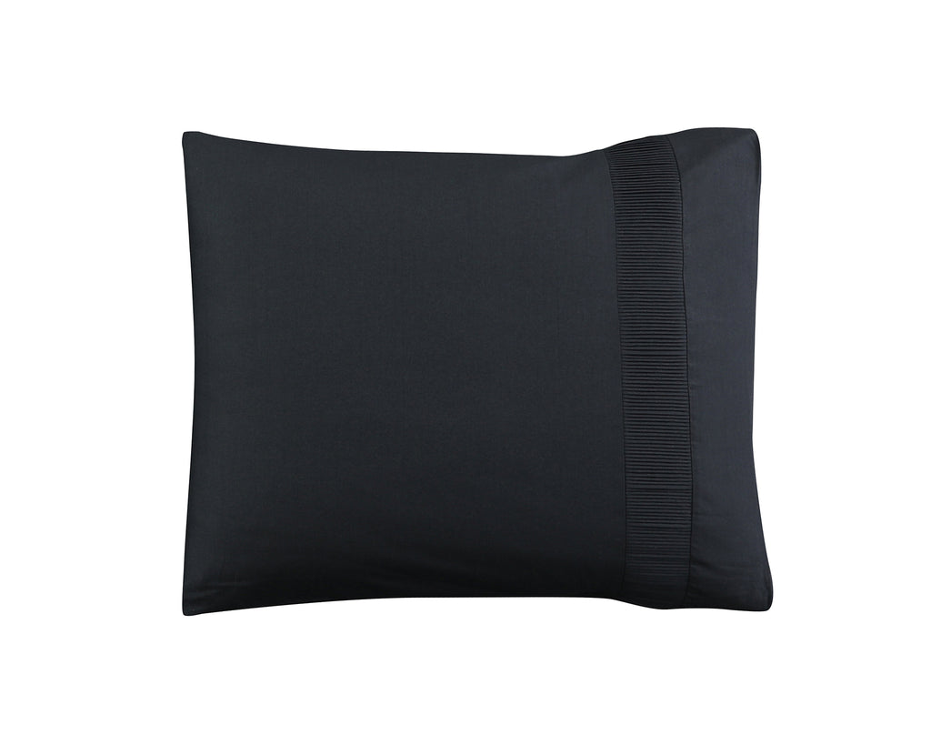 Dekbedovertrek katoen percale Bali zwart 140 x 220 cm, met kussenslopen 60 x 70 cm