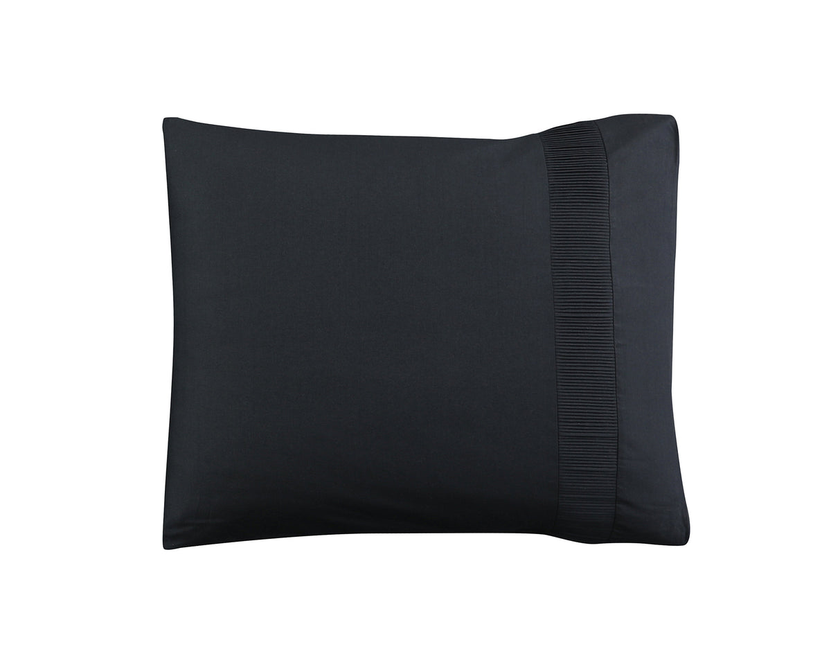 Dekbedovertrek katoen percale Bali zwart 140 x 220 cm, met kussenslopen 60 x 70 cm