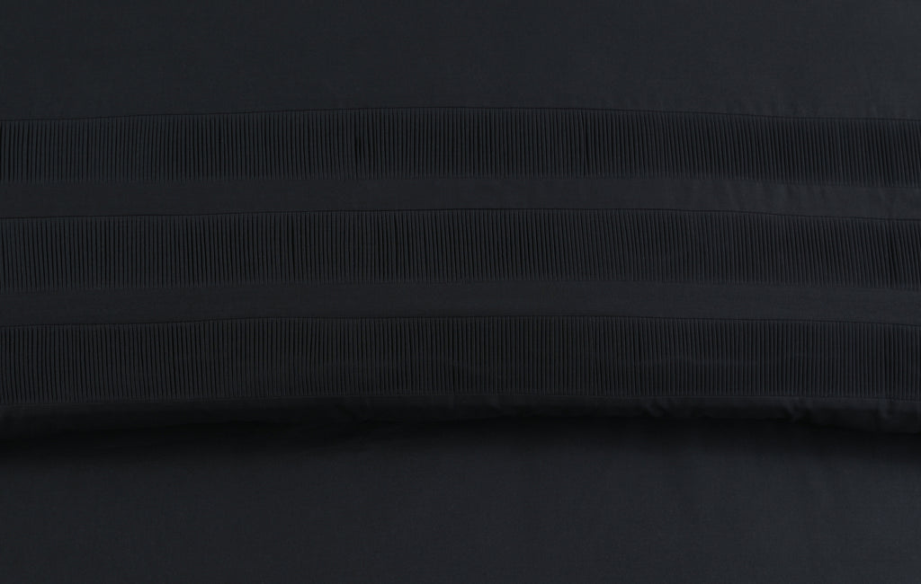 Dekbedovertrek Bali katoen percale zwart 240 x 220 cm, met kussenslopen 60 x 70 cm
