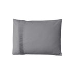 Dekbedovertrek katoen percale grijs 140 x 220 cm, met kussenslopen 60 x 70 cm, slaapkamer