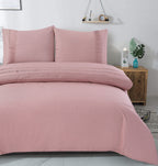 Dekbedovertrek katoen percale roze 200 x 220 cm, met kussenslopen 60 x 70 cm