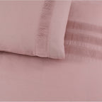Dekbedovertrek katoen percale roze 200 x 220 cm, met kussenslopen 60 x 70 cm