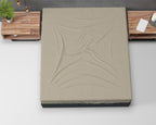 Hoeslaken flanel katoen taupe, dubbelzijdig geborsteld, hoekhoogte 25 cm, voor de slaapkamer