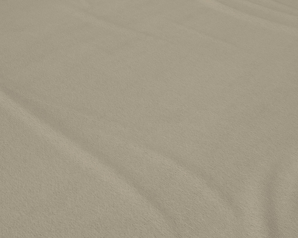 Hoeslaken flanel katoen taupe, dubbelzijdig geborsteld, hoekhoogte 25 cm, voor de slaapkamer