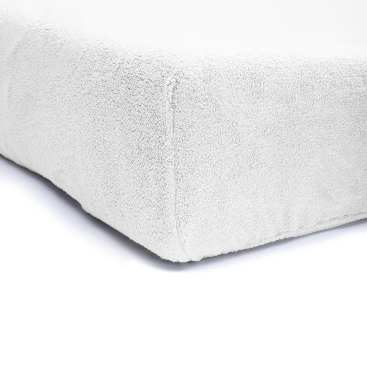 Hoeslaken teddy polyester wit 160 x 200 cm, hoekhoogte 30 cm, voor tweepersoonsbed