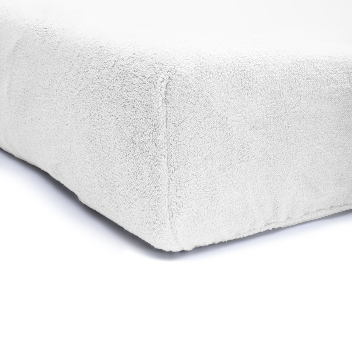 Hoeslaken teddy polyester wit 180 x 200 cm, hoekhoogte 30 cm, voor tweepersoonsbed