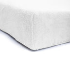 Hoeslaken teddy polyester wit 180 x 200 cm, hoekhoogte 30 cm, voor tweepersoonsbed