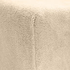 Hoeslaken teddy polyester taupe 180 x 200 cm, hoekhoogte 30 cm, voor de slaapkamer