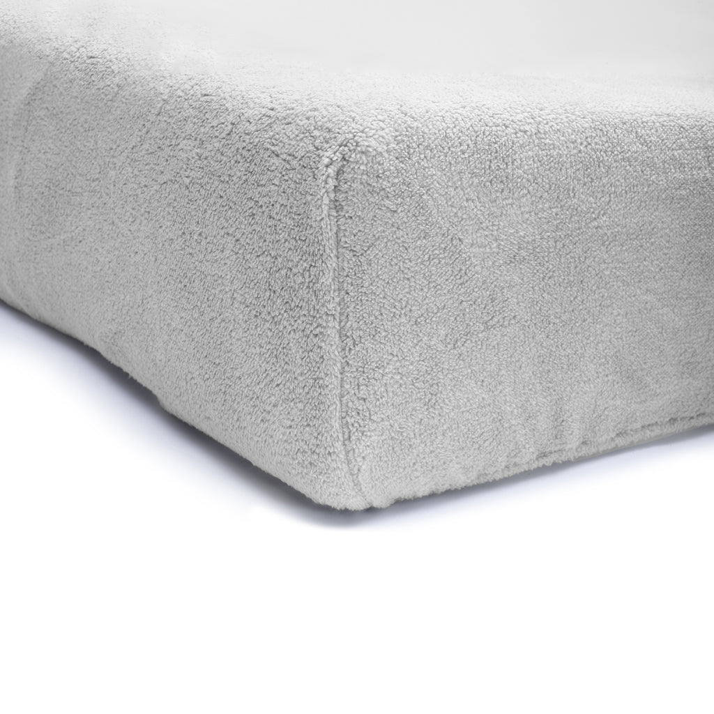 Hoeslaken teddy polyester grijs 160 x 200 cm, hoekhoogte 30 cm, slaapkamer