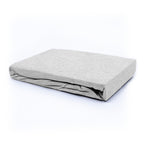 Hoeslaken teddy polyester grijs 160 x 200 cm, hoekhoogte 30 cm, slaapkamer