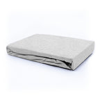 Hoeslaken teddy polyester grijs 180 x 200 cm, hoekhoogte 30 cm, voor de slaapkamer