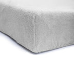 Hoeslaken teddy polyester grijs 180 x 200 cm, hoekhoogte 30 cm, voor de slaapkamer