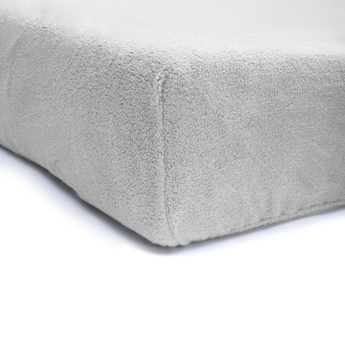 Hoeslaken teddy polyester grijs 180 x 200 cm, hoekhoogte 30 cm, voor de slaapkamer