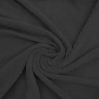 Hoeslaken teddy polyester antraciet 160 x 200 cm, hoekhoogte 30 cm, voor de slaapkamer