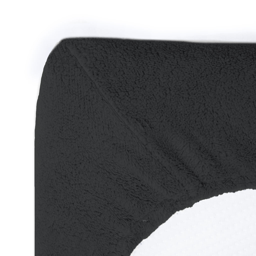 Hoeslaken teddy polyester antraciet 160 x 200 cm, hoekhoogte 30 cm, voor de slaapkamer
