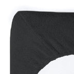 Hoeslaken teddy polyester antraciet 160 x 200 cm, hoekhoogte 30 cm, voor de slaapkamer