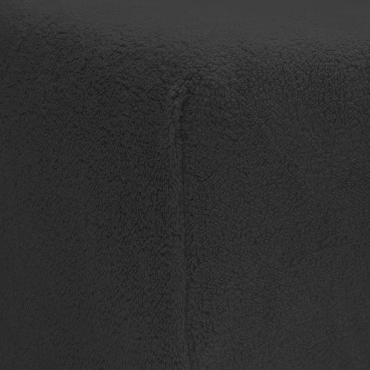Hoeslaken teddy polyester antraciet 160 x 200 cm, hoekhoogte 30 cm, voor de slaapkamer