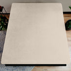 Hoeslaken teddy polyester crème 180 x 200 cm, hoekhoogte 30 cm, voor de slaapkamer