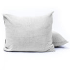 Kussenslopen teddy polyester grijs 60 x 70 cm, set van 2 met envelopsluiting voor de slaapkamer