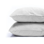 Kussenslopen teddy polyester grijs 60 x 70 cm, set van 2 met envelopsluiting voor de slaapkamer