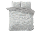 Dekbedovertrek microvezel Cherine grijs paisley 240 x 220 cm, met 2 kussenslopen 60 x 70 cm