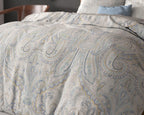 Dekbedovertrek microvezel Cherine grijs paisley 240 x 220 cm, met 2 kussenslopen 60 x 70 cm