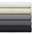 Hoeslaken topper dubbel jersey katoen zwart 80/90 x 200/220 cm, voor toppers van 8–15 cm