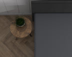 Hoeslaken voor topper dubbel jersey katoen antraciet 140 x 200/220 cm, 220 g/m²