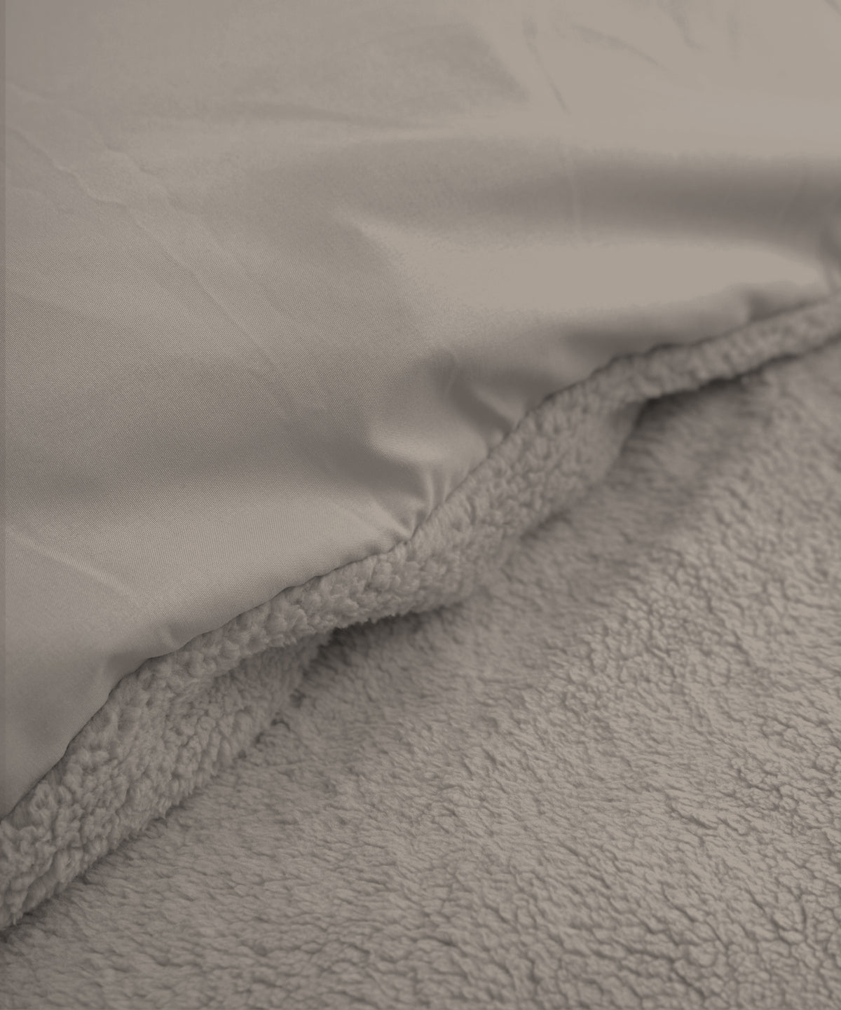 Dekbedovertrek teddy polyester kaki 240 x 220 cm, met 2 kussenslopen voor de slaapkamer