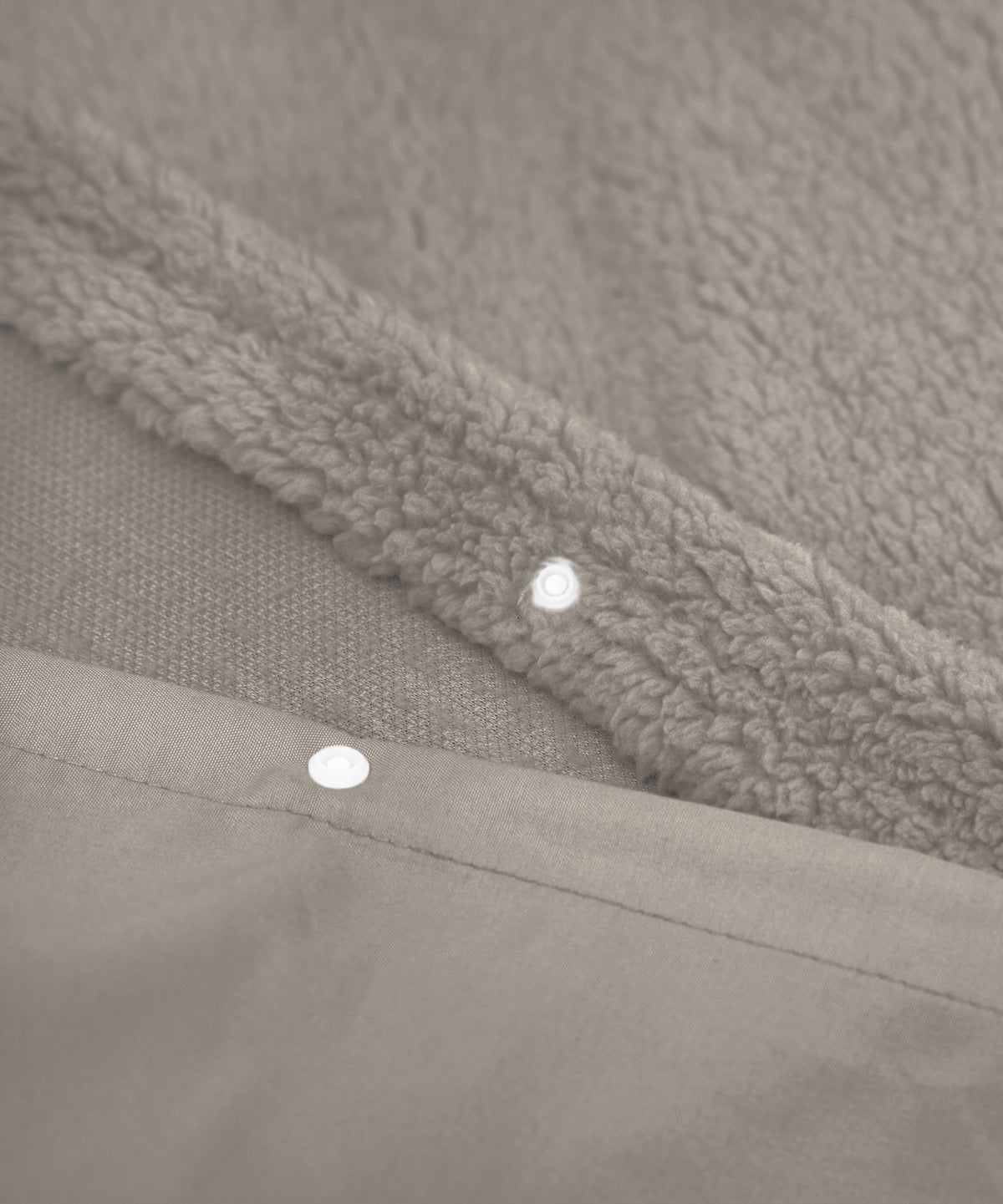Dekbedovertrek teddy polyester kaki 240 x 220 cm, met 2 kussenslopen voor de slaapkamer