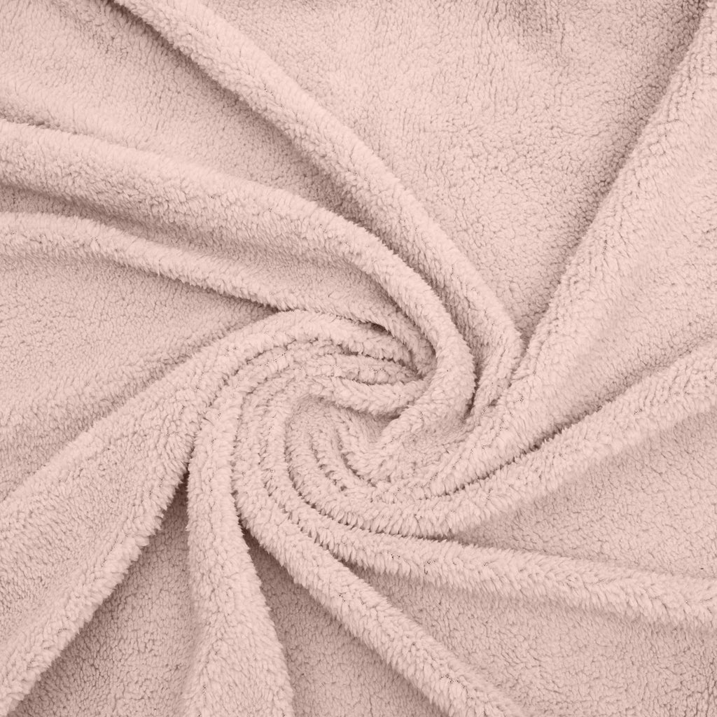 Kussenslopen teddy polyester roze 60 x 70 cm, set van 2 met enveloppsluiting voor de slaapkamer