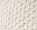 Leeskussen met armleuningen polyester jacquardflanel crème 34 x 50 cm, met draaghandvat voor bed en bank