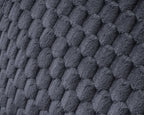 Leeskussen polyester jacquardflanel antraciet 34 x 50 cm, met armsteunen en draaghandvat