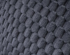 Leeskussen polyester jacquardflanel antraciet 34 x 50 cm, met armsteunen en draaghandvat