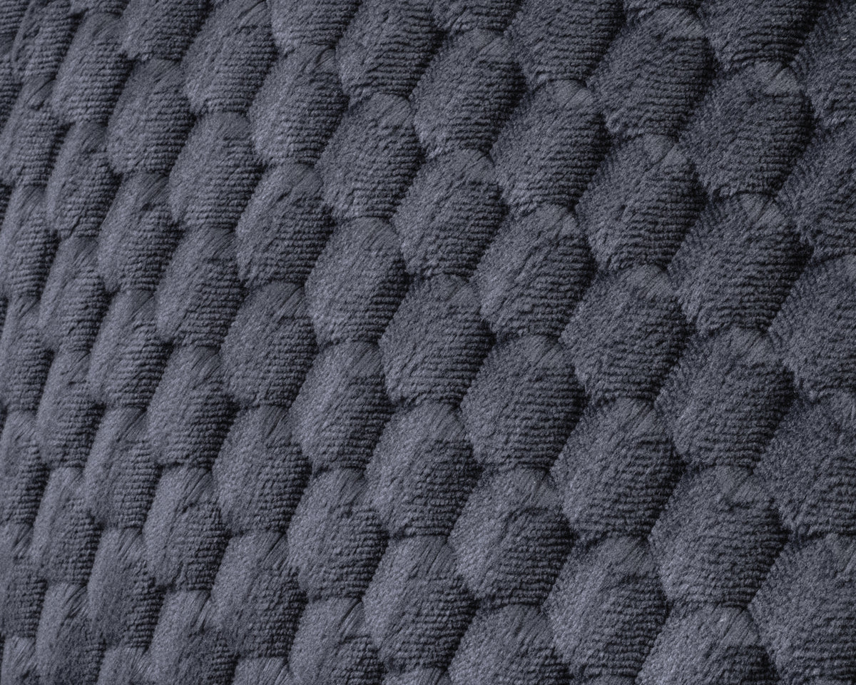 Leeskussen polyester jacquardflanel antraciet 34 x 50 cm, met armsteunen en draaghandvat