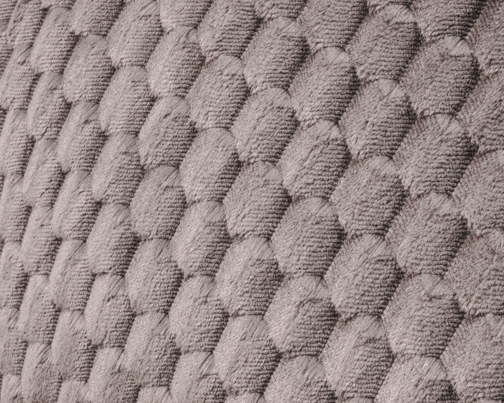 Bedsteunkussen jacquard flanel taupe met armleuningen en draaghandvat, rug 34 x 50 cm