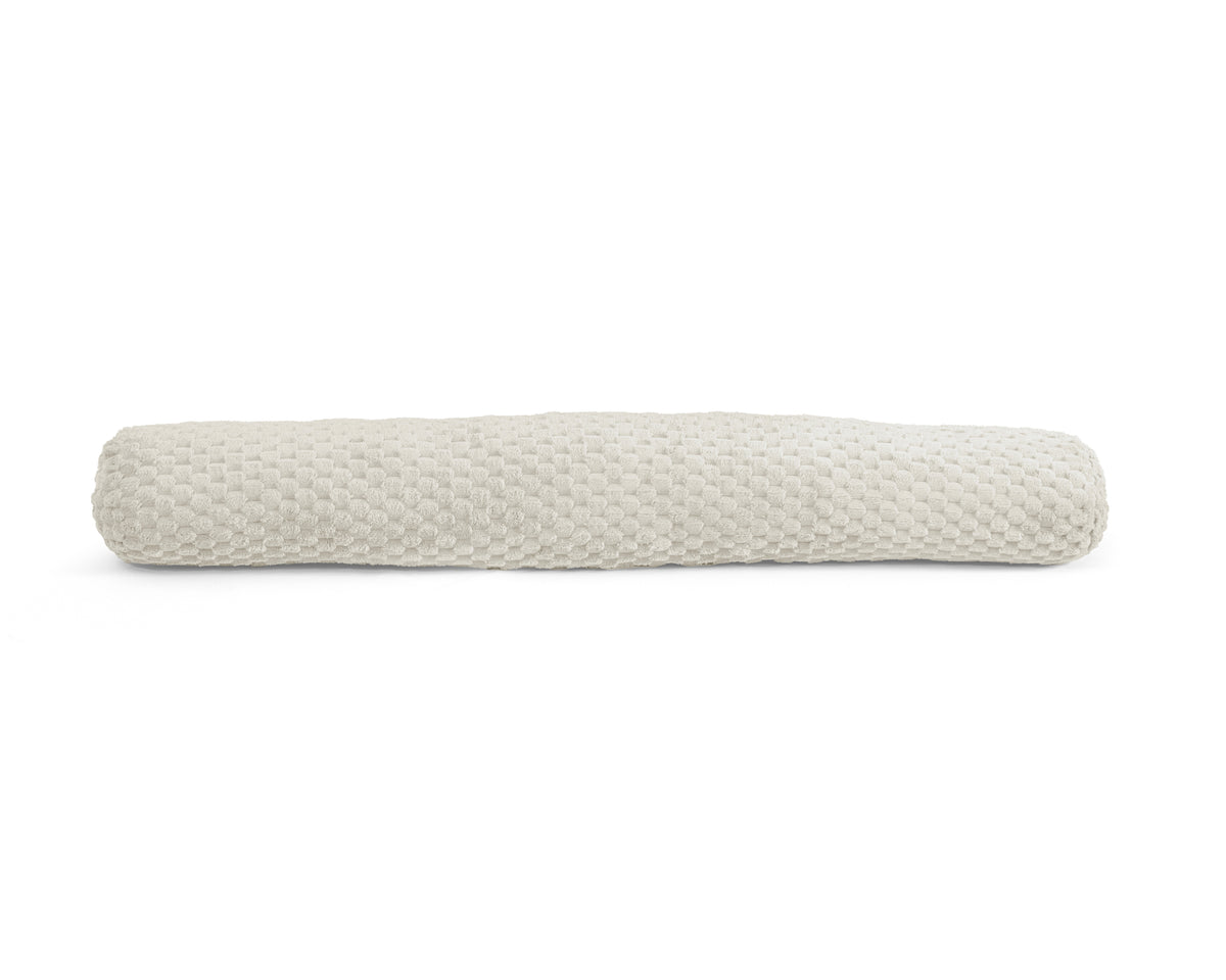 Bodykussen polyester crème 140 x 20 cm, afneembare hoes, voor in bed