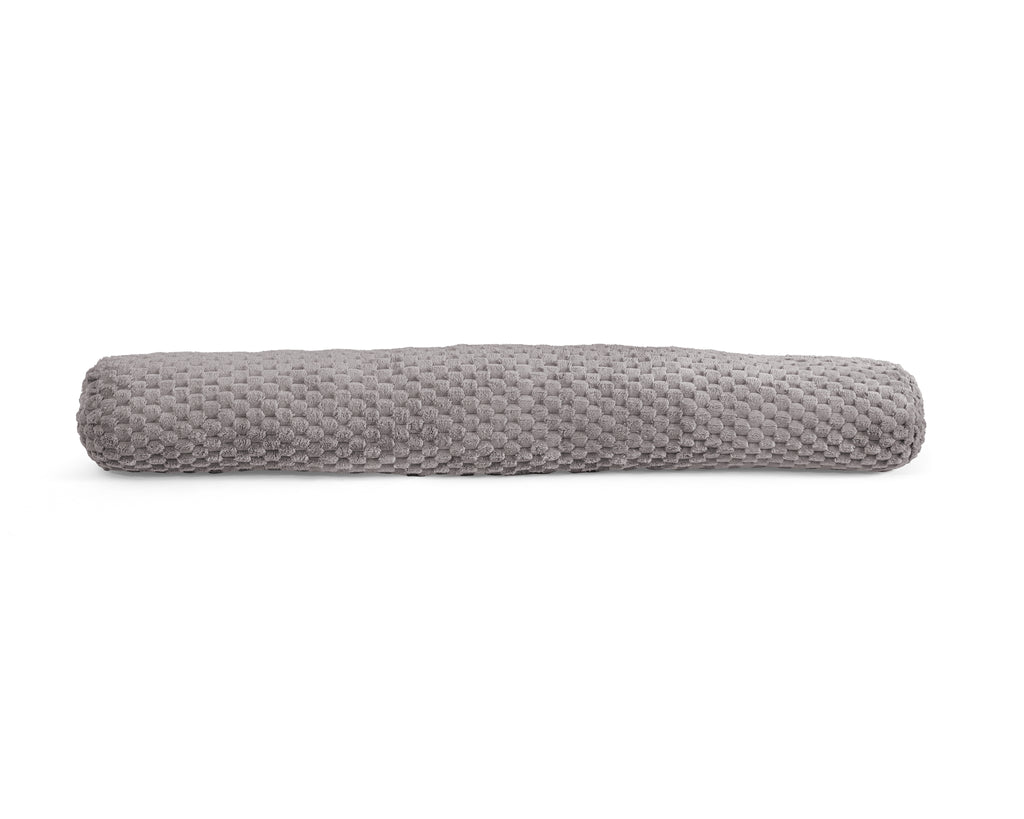 Bodykussen polyester taupe 140 x 20 cm, met afneembare wasbare hoes voor slaapkamer