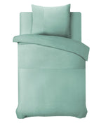 Dekbedovertrek microvezel Berlin Embossed mintgroen 200 x 220 cm, met kussensloop 60 x 70 cm